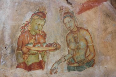 kaya resimleri. Sigiriya, sri lanka.