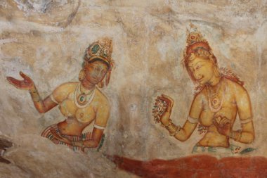 kaya resimleri. Sigiriya, sri lanka.