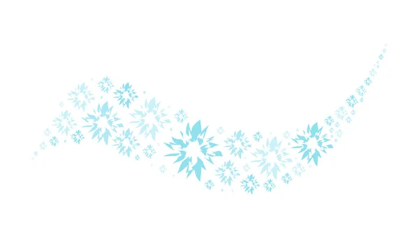 Decorative Winter Background Snowflakes Vector — 图库矢量图片