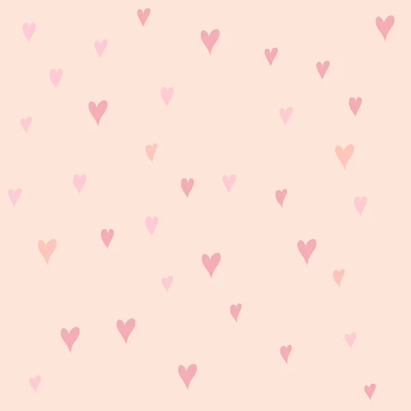 心脏的背景 矢量无缝纹理 情人节 母亲节的爱模式 — 图库矢量图片