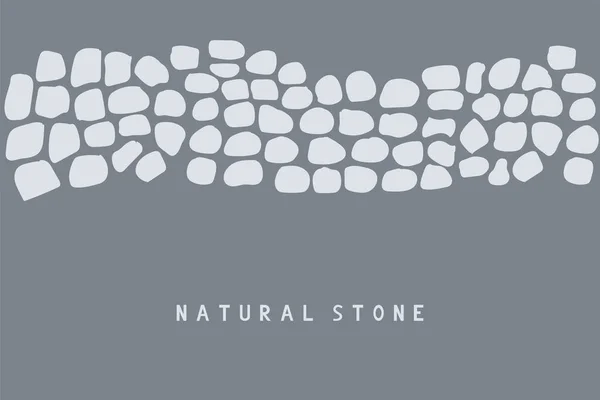 Cesta Přírodního Kamene Návrh Zahrady Vektor — Stockový vektor