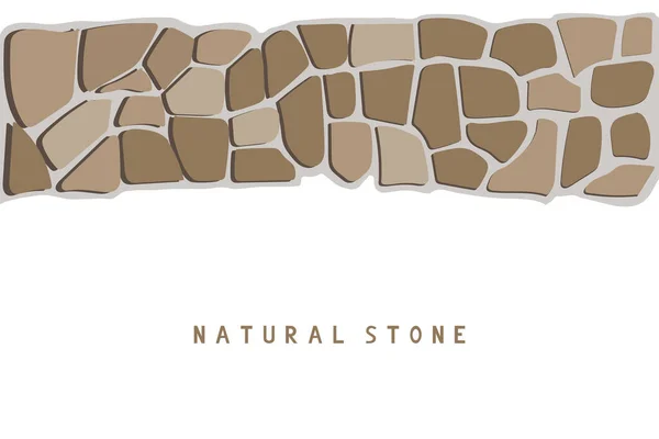 Садова Стежка Дизайн Натурального Каменю Векторні — стоковий вектор