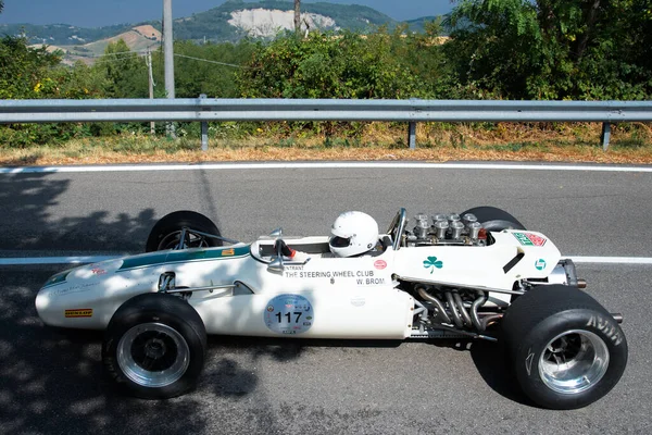 Piacenza Italie 25E Défilé Historique Drapeau Argent Lola T142 — Photo