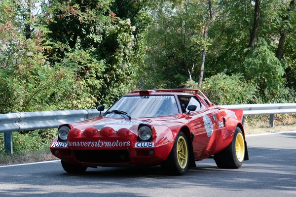 Piacenza Italie 25Ème Défilé Voitures Historiques Silver Flag Lancia Stratos — Photo