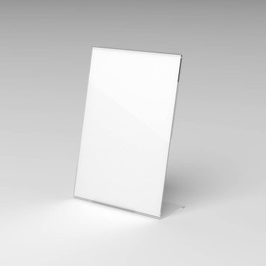 3D akrilik broşür hazırlama stand-up modeli
