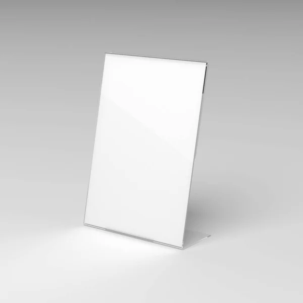 Render Acrylic Flyer Stand Mockup — Stock Photo, Image