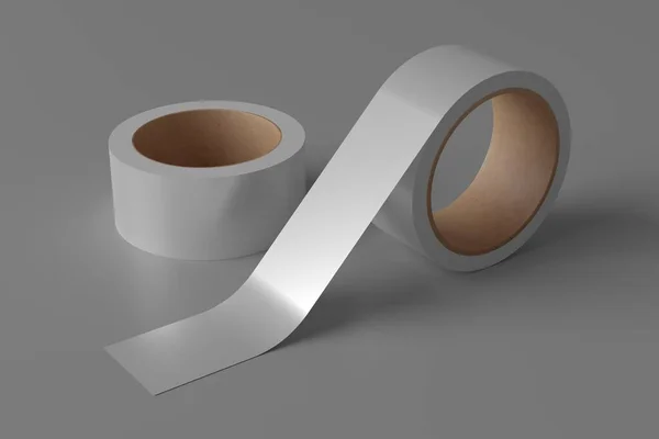 Render White Scotch Tape Template Place Design — Stock Photo, Image