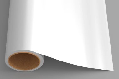 şablon için yer ile kağıt rulo modelleme