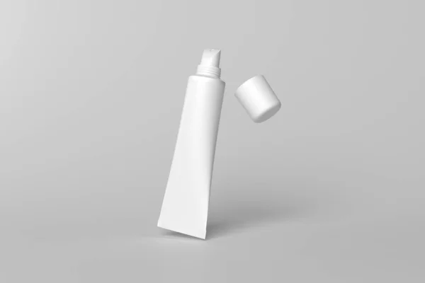 Πρότυπο Συσκευασίας Για Mockup Σωλήνα Lip Balm Για Σχεδιασμό Καθιστούν — Φωτογραφία Αρχείου