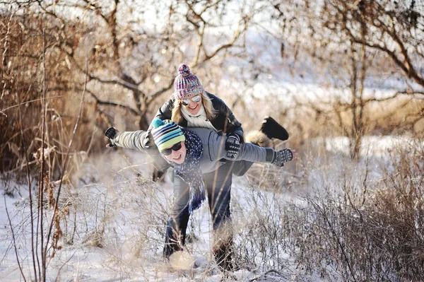 Diversão de inverno — Fotografia de Stock