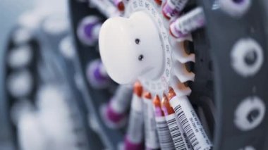 Kanlı cam test tüpleriyle otomatik hematoloji analizcisi