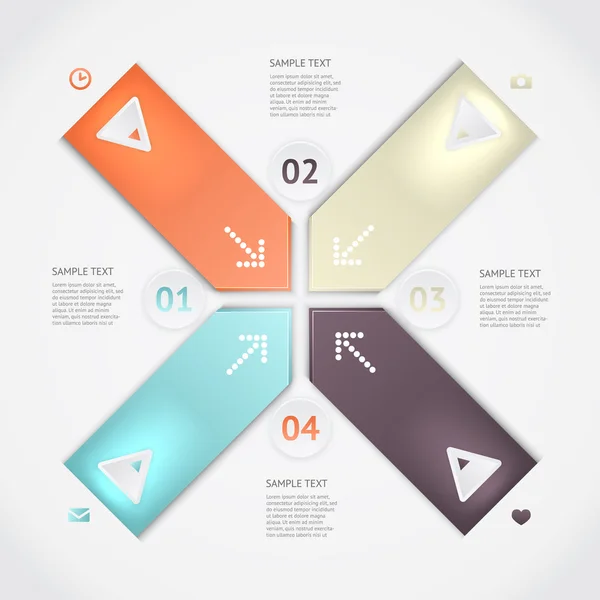 Infografías vectoriales — Vector de stock