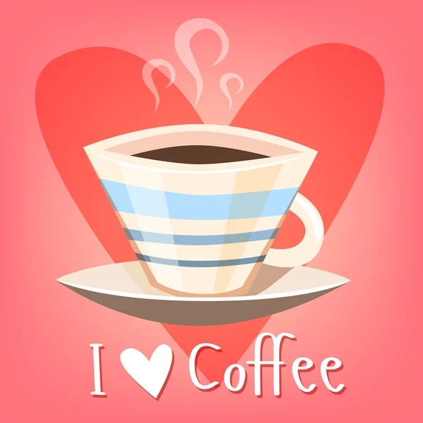 I love coffee — Stock Vector