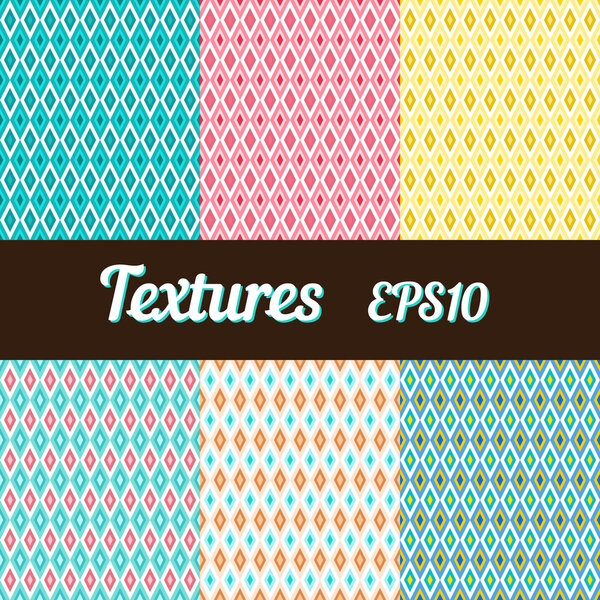 Set of rhombus textures