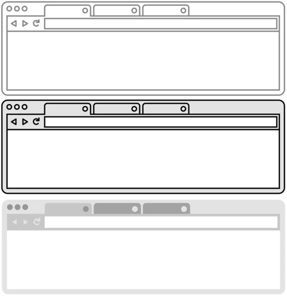 Διάνυσμα browser επίπεδη σχεδίαση — Διανυσματικό Αρχείο