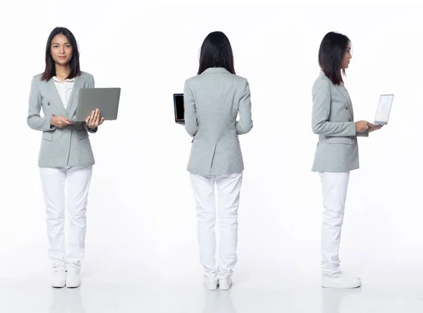 Ganze 20Er Jahre Junge Asiatische Frau Lehramtsstudentin Business 360 Umdrehung — Stockfoto