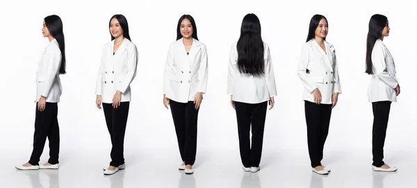 Pleine Longueur 30S 20S Asiatique Femme Business Manager 360 Face — Photo