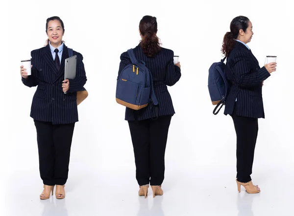 Full Length 40S 50S Asian Senior Woman Business Executive Manager — Stock fotografie