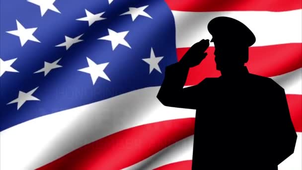 Día Los Veteranos Día Festivo Los Estados Unidos Para Honrar — Vídeos de Stock