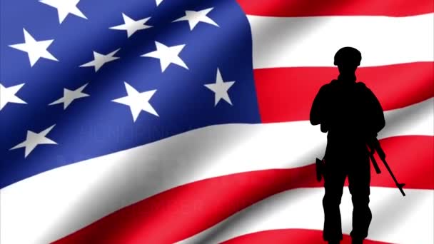 退伍军人日 Veterans Day 是美国的一个节日 以纪念在美国军队服役的男女军人 每年11月的第二个星期一都是退伍军人节 这一天被定为联邦政府假日和全州假日 — 图库视频影像