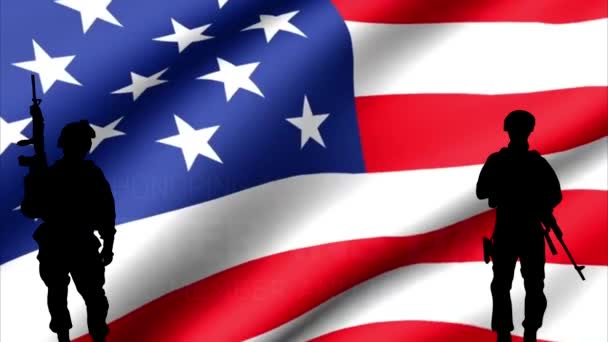 Der Veteranentag Ist Den Vereinigten Staaten Ein Feiertag Ehren Der — Stockvideo