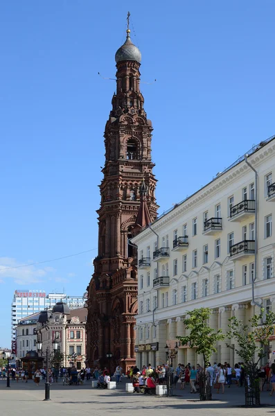 Kasan, Bauman Street, Glockenturm Kirche der Epiphanie — Stockfoto