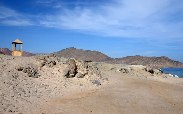 Estrada nas montanhas do deserto do Sinai — Fotografia de Stock