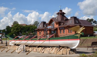 svijazhsk. küçük tekne Rus İmparatoru bir kopyasını paul ben nehir istasyonu