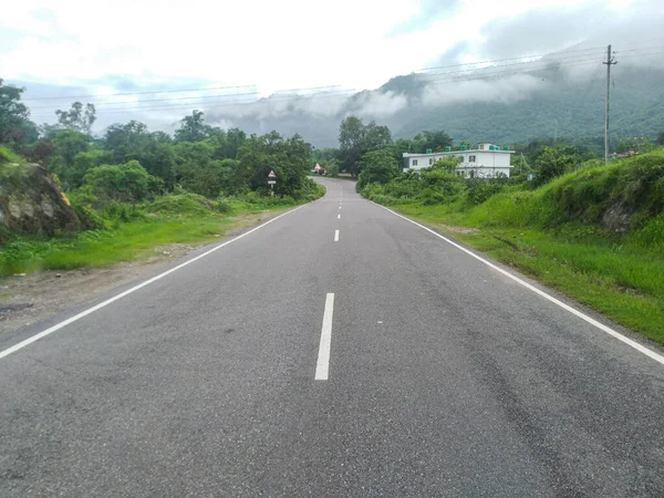 Blank Highway Road View Jawalaji City Himachal Pradesh India — Stockfoto