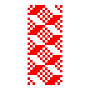 Pikselleştirilmiş desen Vyshyvanka Geleneksel Etnik Ukrayna Kusursuz Slav Şablonu süslemesi