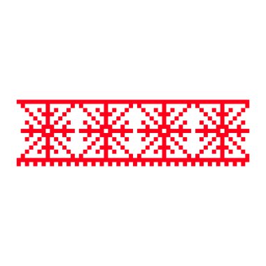 Pikselleştirilmiş desen Vyshyvanka Geleneksel Etnik Ukrayna Kusursuz Slav Şablonu süslemesi