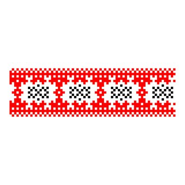 Pikselleştirilmiş desen Vyshyvanka Geleneksel Etnik Ukrayna Kusursuz Slav Şablonu süslemesi