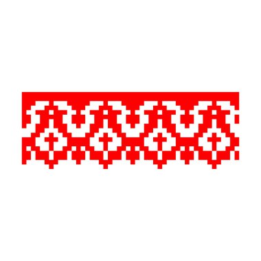 Pikselleştirilmiş desen Vyshyvanka Geleneksel Etnik Ukrayna Kusursuz Slav Şablonu süslemesi