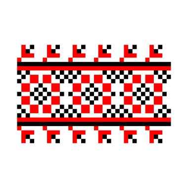 Geometrik etnik model geleneksel arka plan pürüzsüz Ukraynalı Vyshyvanka