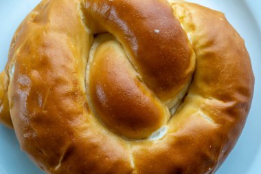 Dev simidi kapat, tam çerçeve, yukarıdan aşağıya görüş, düz yat