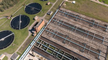 Atık su arıtma istasyonu kanalizasyonu filtreleme