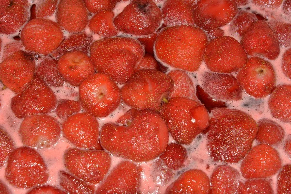 Gem de căpșuni de gătit — Fotografie, imagine de stoc