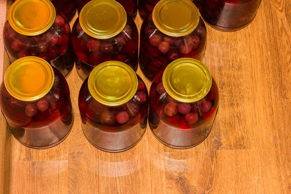 Cuisson confiture de cerises — Photo