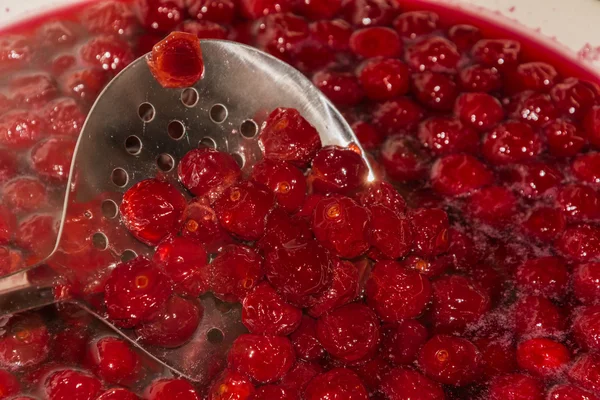 Cuisson confiture de cerises — Photo