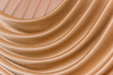 Açık lambrequin (portiere, perde) altın renk