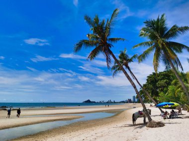Tayland 'daki Hua Hin plajı.