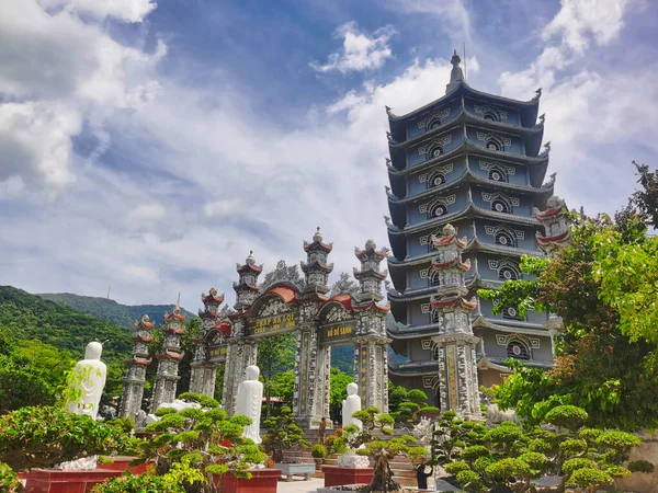 Beautifull buddhist temple near lady buddha statue, Da Nang, Vietnam.
