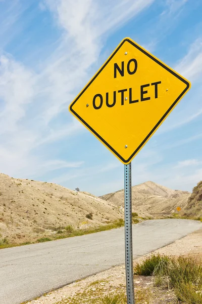 No Outlet Sign — Stock Photo, Image