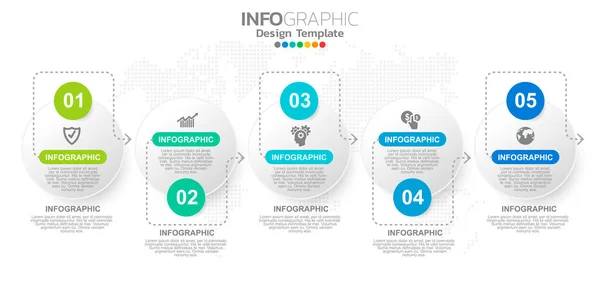 Bannière Marketing Numérique Ligne Avec Des Icônes Pour Les Contenus — Image vectorielle