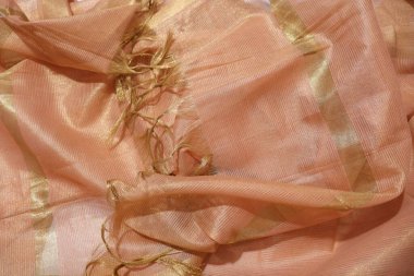 women Multi Colour Dupatta Isolated on White Background