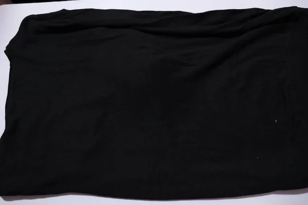 Women's Black Color T-shirt isolated on white background