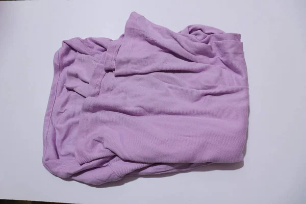 Γυναικείο Lavender Color Shirt Απομονωμένο Λευκό Φόντο — Φωτογραφία Αρχείου