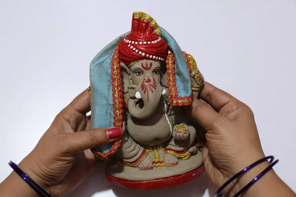 Eco Friendly Ganesh Clay Idol for Ganapati Pooja
