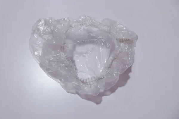 Пластиковая Маска Волос Изолированная Белом Фоне — стоковое фото