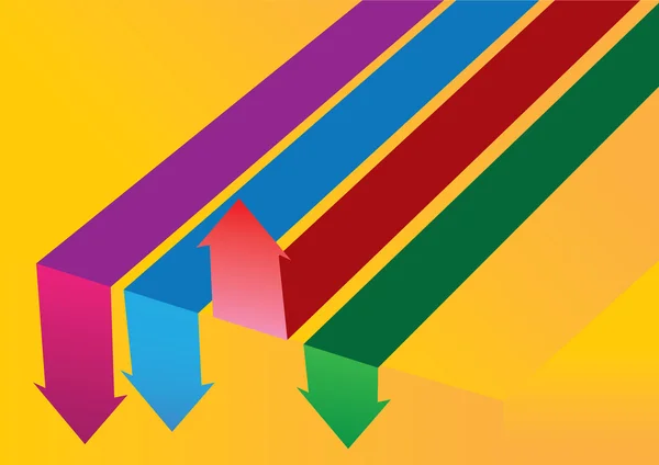 Conceptualización de flechas coloridas. — Stockvector